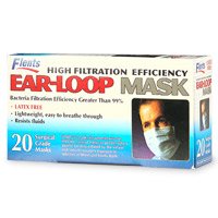 Flents High Filtration Efficiency Ear-Loop Mask 20 Per Box