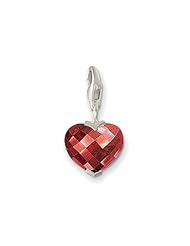 Thomas Sabo Heart Red Charm, Sterling Silver