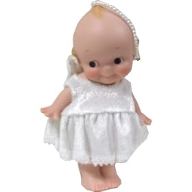 Bisque Kewpie Porcelain Doll (Angel Dress)