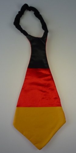 Mega Fan Krawatte “Deutschland” 43 x 20 cm, EM, WM, Fussball, Weltmeisterschaft, Fanartikel