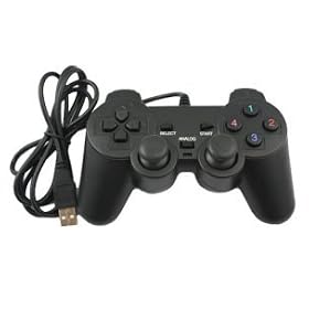 USB Dual Shock Gamepad for PC - PS2-Style - With Analog, Dual Vibration Feedback, USB2.0