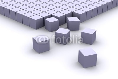 Wallmonkeys Peel and Stick Wall Decals - Ordering Cubes - 24
