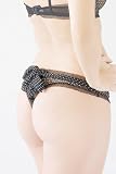 Mimi Holliday AW10-37 Minuit Black Polka Dot Bow Back Thong