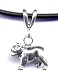 18 Black Bulldog Necklace Sterling Silver Jewelry Gift Boxed