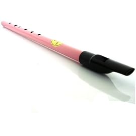 Pink Feadog Irish Tin Whistle in 'D' - Brass Original Irish Music Tin Penny Whistle