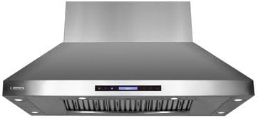 XtremeAir Wide, Stainless Steel, PX07-I48 Island Mount Range Hood with 1600 CFM Easy Clean Swing-able Baffle Filters, 48"