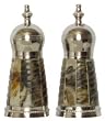 Decorative Salt and Pepper Shakers With Spiral Horn Sides
