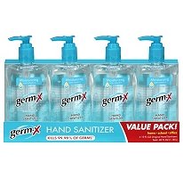 Germ-X Hand Sanitizer with Moisturizing Vitamin E - 4/10oz. Bottles