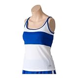 Balle de Match Women's Sunset Tank - White/Royal Blue