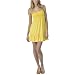 Xhilaration Daffodil Smocked Strapless Dress - S