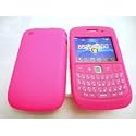 The Smart Phone Store Blackberry 8520 9300 Curve 3G Pink Silicon With Keypad Soft Skin Case