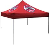 On The Edge Marketing OTE-200021 Detroit Pistons-Red Canopy 10 x 10