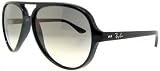 Ray-Ban Cats 5000 601/3259 Aviator Sunglasses,Black Frame/Gray Gradient Lens,One Size