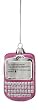 Noble Gems Mouth Blown Glass Tween Christmas Pink PDA Holiday Ornament 3.5"