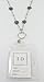 Designer Inspired Women's ID Badge Lanyard Necklace with Rose Motif & Quality PVC ID Pouch