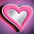 Lumisource Neon Heart Wall Mirror - Pink