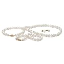AAA Quality, 6.0-7.0 mm, White Freshwater Pearl Set
