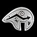 Sterling Silver Bear Pin with Petroglyphs, #1867