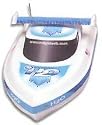 Megatech H20 Pro Racer Speedboat with Radio, Battery and Charger in Blue