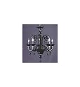 Black Murano Style Glass Chandelier