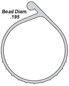 OHD Replacement Weatherseal P-Bulb Bottom Weather Seal Fits Overhead Door Models by OHD Replacement Weatherseal