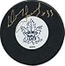 Doug Favell signed Hockey Puck (Toronto Maple Leafs)