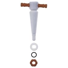 Kimble Kimax 41500F-4 PTFE Straight Bore Stopcock Plug, 4mm Size (Case of 12)
