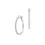 1/5 ct. tw. Diamond Hoop Earring in Sterling Silver