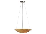 Kenroy Home 90070BS-PRL Monza 16-Inch Pendant with Pearl Blown Glass, Brushed Steel