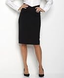 AK Anne Klein Twist-Front Ponte Pencil Skirt