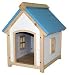 Pet Supplies : Cozy Cottage Dog House in Blue and White