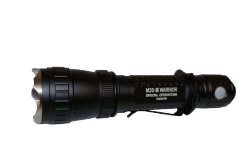Lampe de poche Olight M20S-X Warrior CREE XM-L LED OL-M20WSX Luminosité maximale : 500 lm > 90 min · Luminosité moyenne