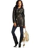 Apple Bottoms Juniors Plus - Apple Bottoms Juniors Plus Faux Leather Trench Coat