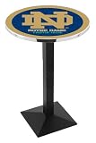 36" Notre Dame Logo Counter Height Pub Table - Square Base - NCAA