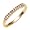 14k Gold Bonded Enchanted Swarovski Crystal Promise Ring in Goldtone