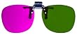 Clip On 3D Glasses for 3D Movies Ice Age 3 Dawn of The Dinosaurs 3D and Games that require Magenta/Green lenses
