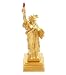 From 2000, here is a wonderful solid perfume compact from Estee Lauder called Statue of Liberty. It holds Dazzling Gold solid perfume, which is intact, but discolored, due to age. This comes with a bottom sticker, velvet pouch, original gift box and white outer box.
