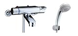 LIXIL(リクシル) INAX 浴室用 壁付 サーモスタット付シャワーバス水栓 ヴィラーゴ エコフル多機能シャワー BF-2147TKSB