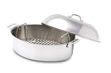 All-Clad Stainless Oval Roaster with Lid and Rack
