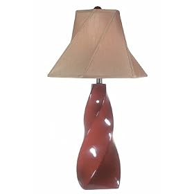 Dylan Lava Table Lamp With Paprika Shade