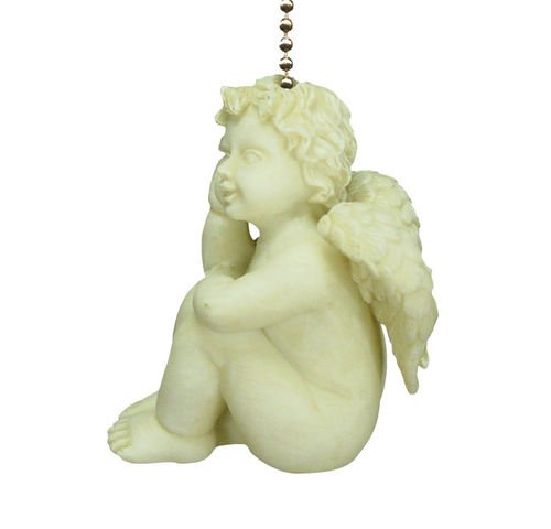 Guardian Angel Cherub Ceiling Light Pull