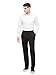 Kenneth Cole Reaction Men's Textured Stria Flat Front Pant, Black, 36x34