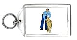 Keychain with man, training, human, body, individuals, individual, law, persons, shepherd, humans, police, german, people, person