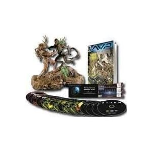 Alien vs. Predator: The Ultimate Showdown DVD Collector's Set (15 discs including 2-Disc sets of Alien, Aliens, Aliens 3, Alien: Resurrection, Predator, Predator 2 and Alien vs. Predator + Bonus Disc, Comic Book, 2 Movie Tickets to Alien vs. Predator 2 + Lighted Figures)