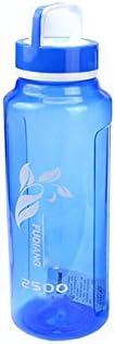 Lerela 2.5L Water Bottle Durable Plastic Blue Sports Bottle With Tea Steeper Filter