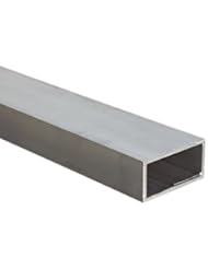 Aluminum 6063-T52 Rectangular Tubing, ASTM B221, 3/4" x 1-1/2", 0.125" Wall, 60" Length