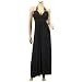 Black O-Ring Low Cut Maxi Cocktail Plus Size Dress - 2X