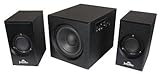 New 2.1 Desktop Speaker System External Volume Bass Level Control 3.5mm Aux ....