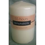 55 Hours Pillar Wedding Church Candle Ivory