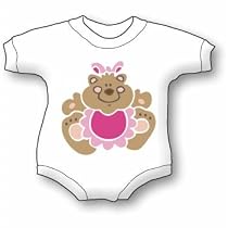 Baby Girl Teddy Bear Bib and Onesie